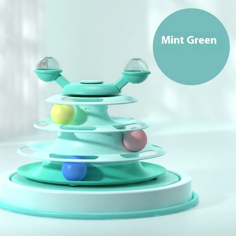 4 Levels Cat Toy Tower Turntable - Image 13