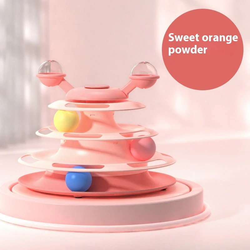 4 Levels Cat Toy Tower Turntable - Image 16