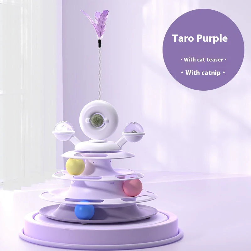 4 Levels Cat Toy Tower Turntable - Image 17