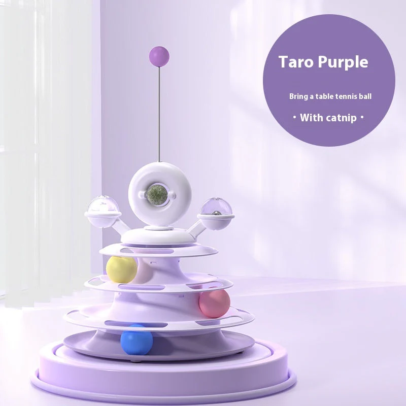 4 Levels Cat Toy Tower Turntable - Image 18