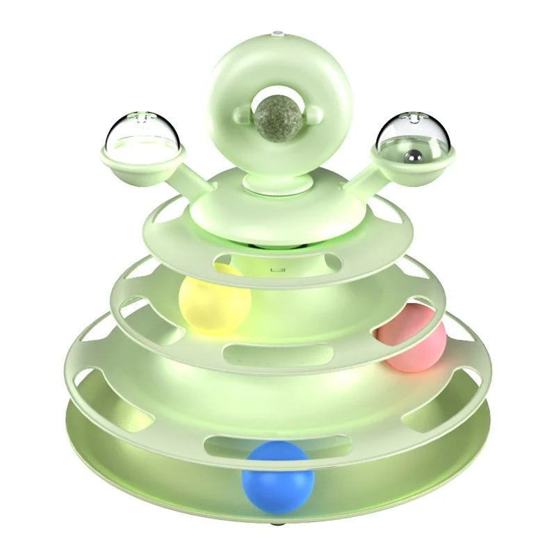 4 Levels Cat Toy Tower Turntable - Image 3