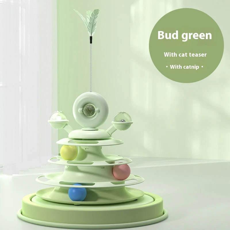4 Levels Cat Toy Tower Turntable - Image 6