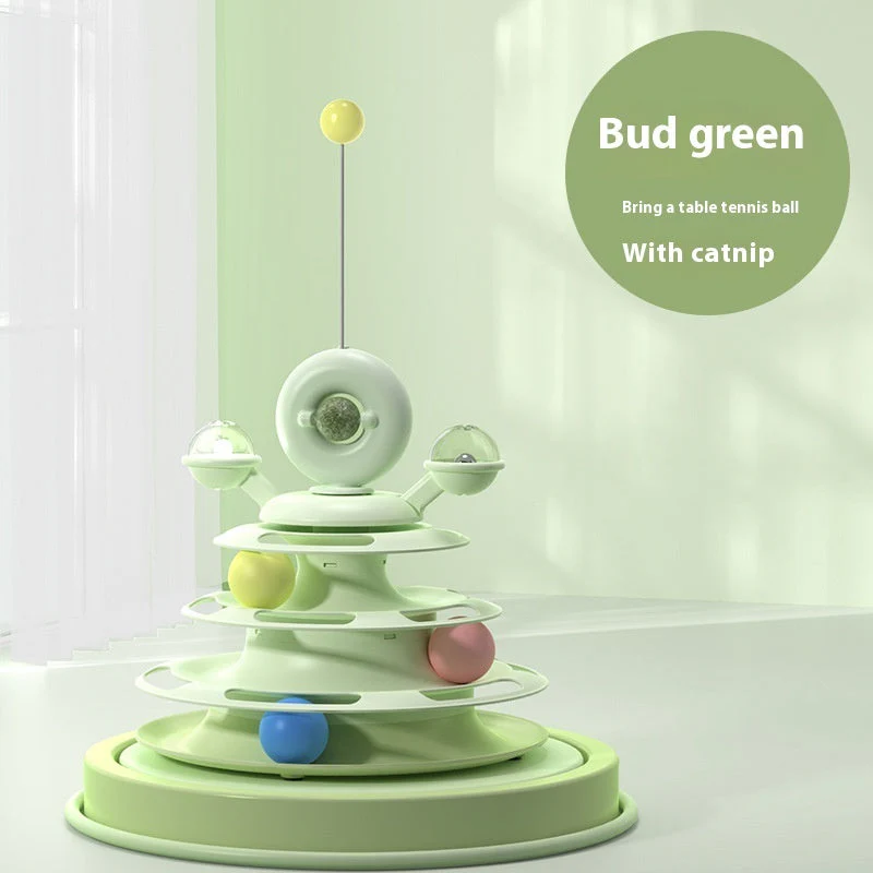 4 Levels Cat Toy Tower Turntable - Image 7