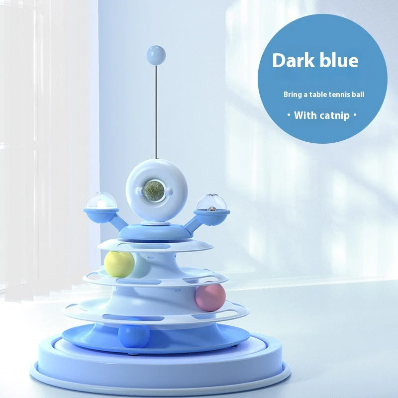 4 Levels Cat Toy Tower Turntable - Image 9