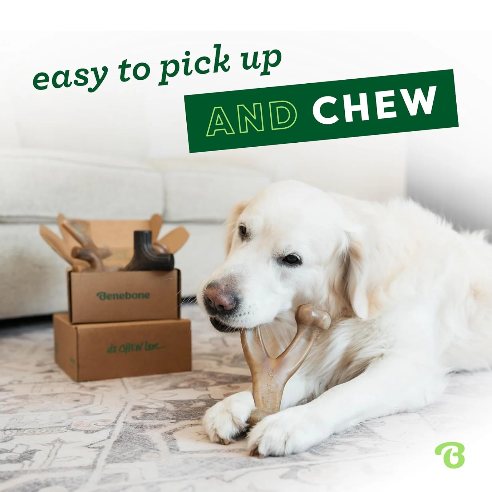 4-Pack Dog Chew Toys for Aggressive Chewers, Made in USA, 60lbs and Under - Image 2