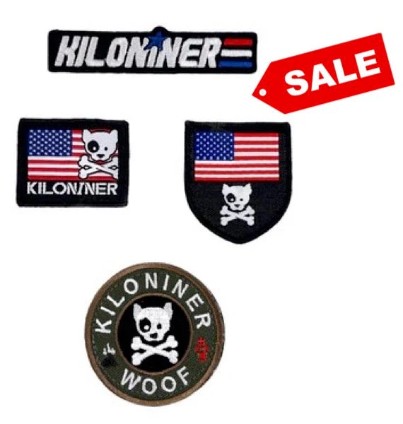 4 Pack - Mini Red White and Blue Logo Patches - Image 2