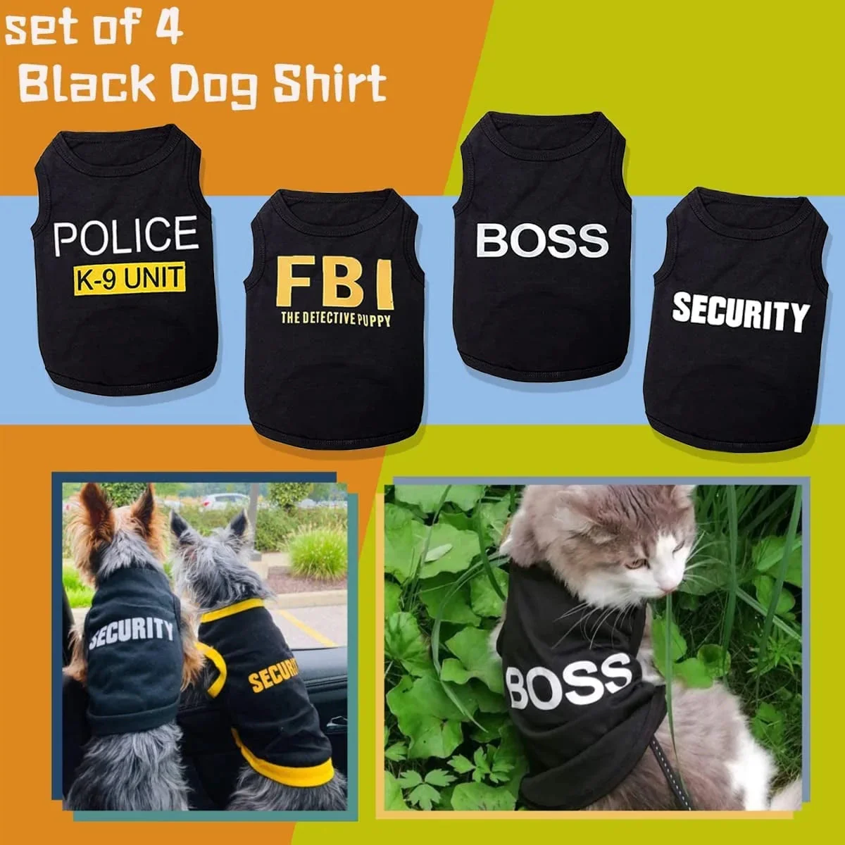 4 Packs Dog Shirts for Small Dog - Image 3