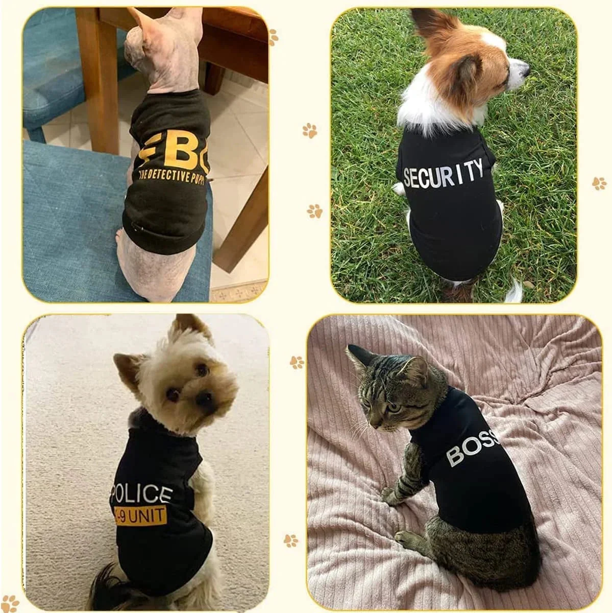 4 Packs Dog Shirts for Small Dog - Image 4