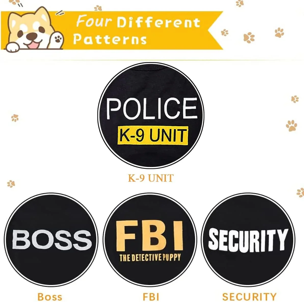 4 Packs Dog Shirts for Small Dog - Image 5