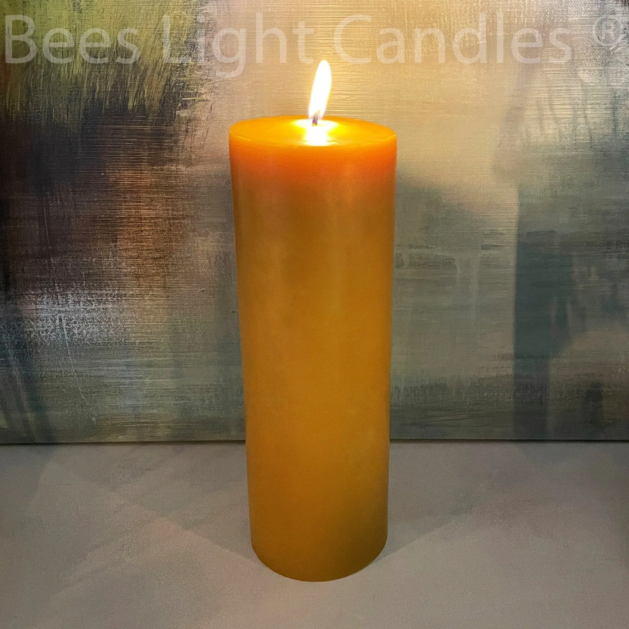 4" x 11" Beeswax Pillar Candles - Image 2