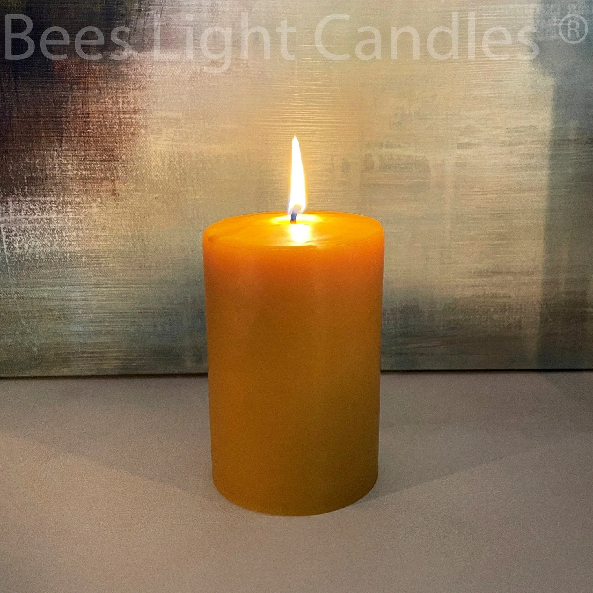 4" x 6" Beeswax Pillar Candles - Image 2