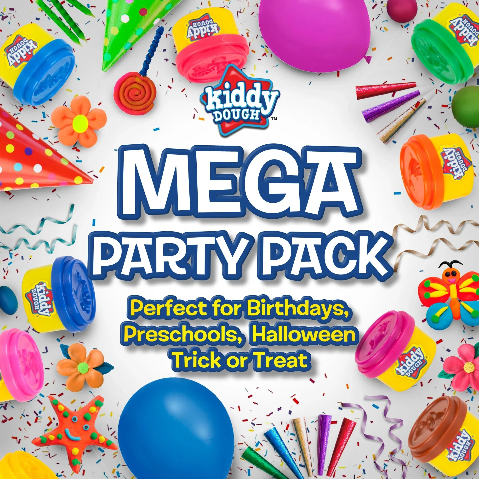 40 Pack Of Party Favors Play Dough + 40 Dough Tools - Bulk Party Pack - Image 4