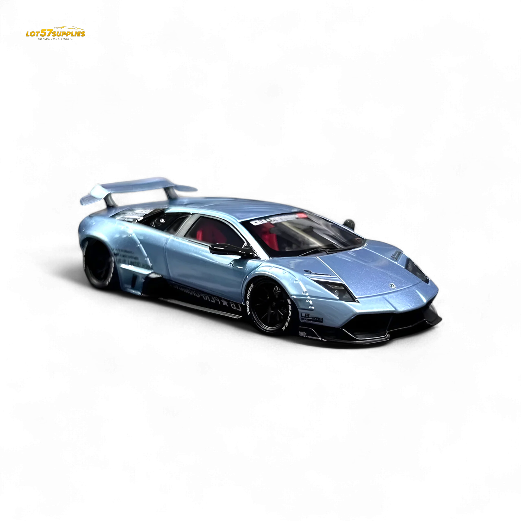 404ERROR Lamborghini Murcielago LBWK Ice Blue 1:64 - Image 6
