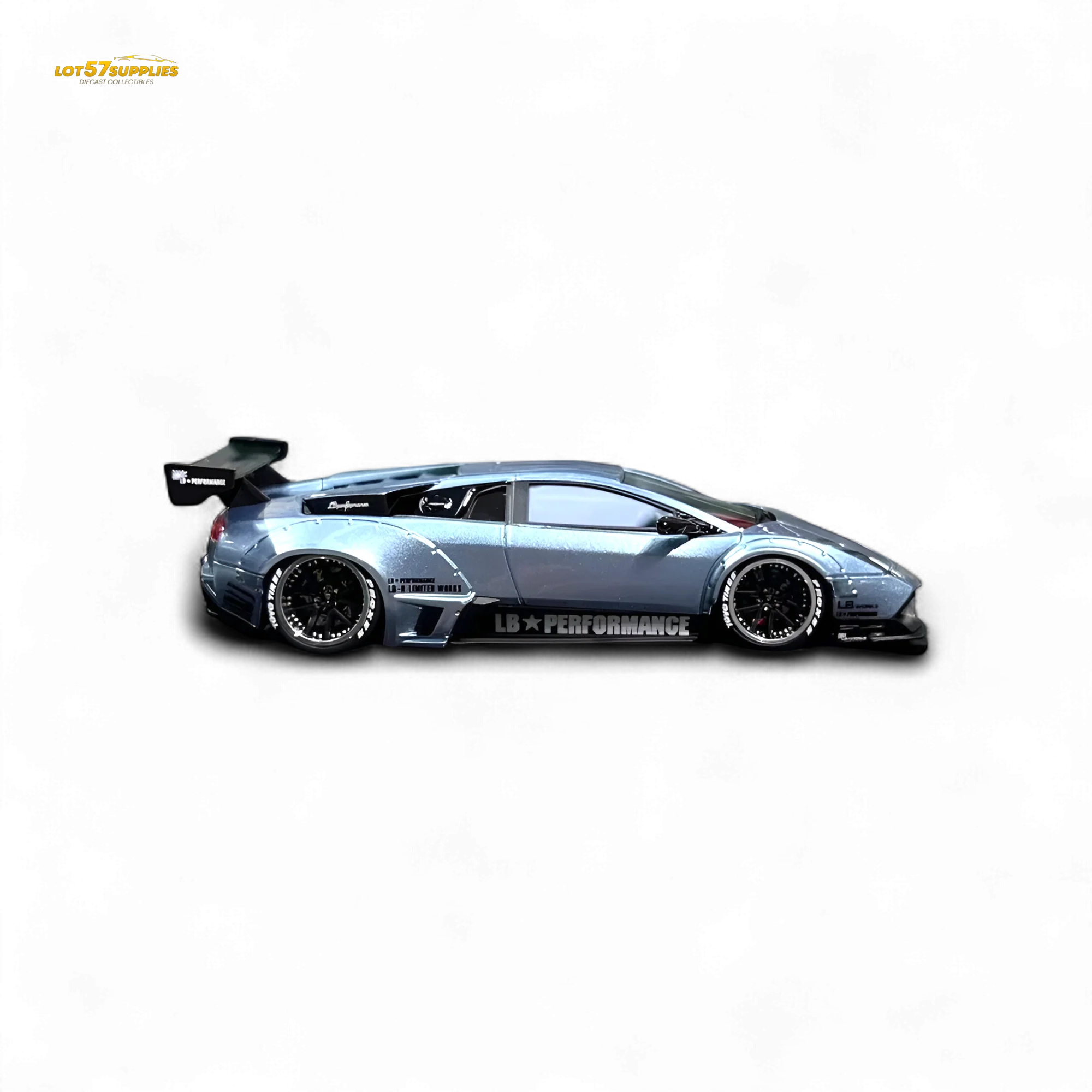 404ERROR Lamborghini Murcielago LBWK Ice Blue 1:64 - Image 2