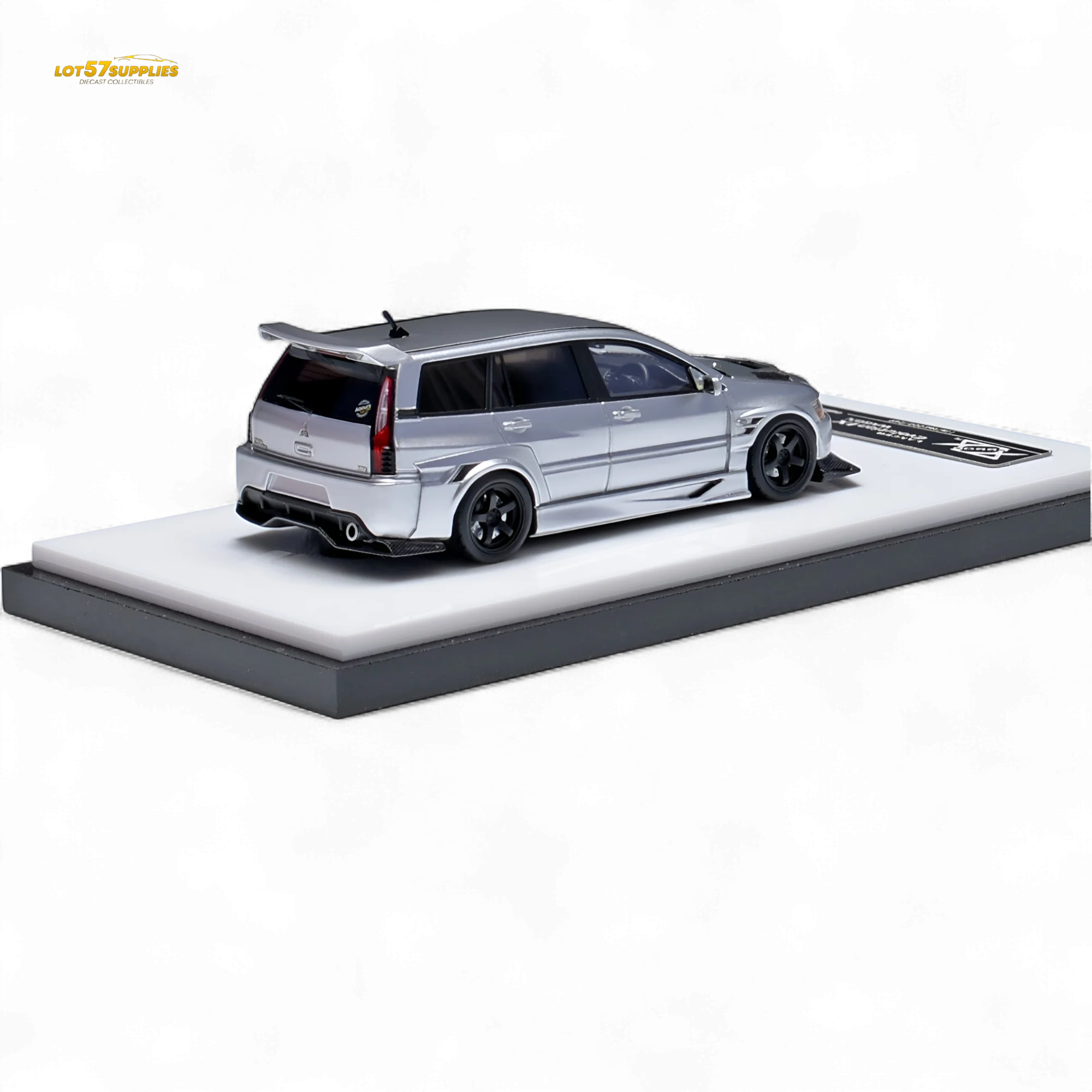 404ERROR Mitsubishi Lancer EVO 9 Wagon Glossy Silver 1:64 - Image 5