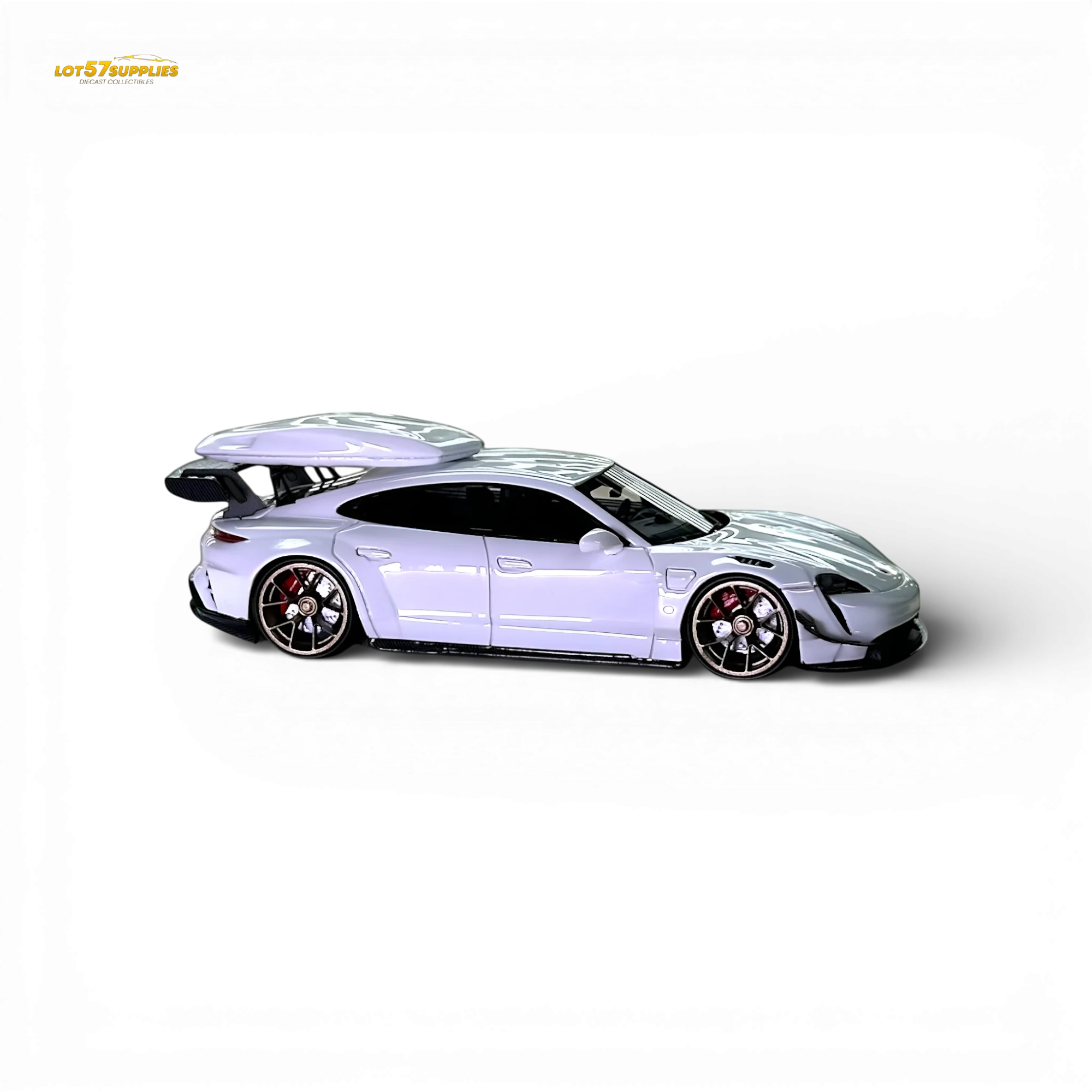 404ERROR Porsche Taycan White with Roof Box 1:64 - Image 6
