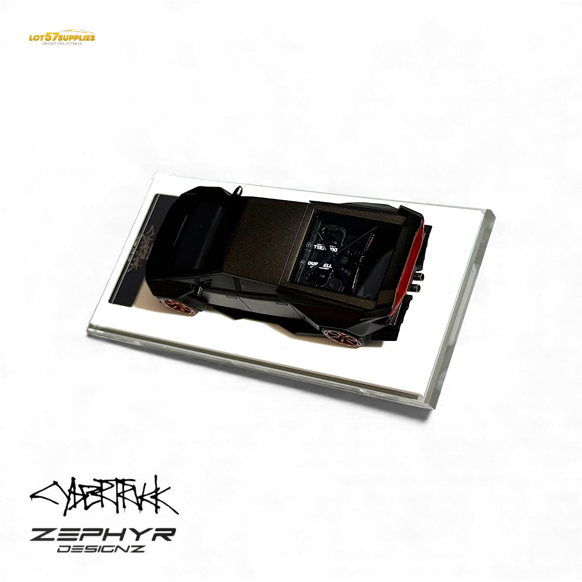 404ERROR Tesla Cybertruck Custom Widebody - Matte Gray 1:64 - Image 3