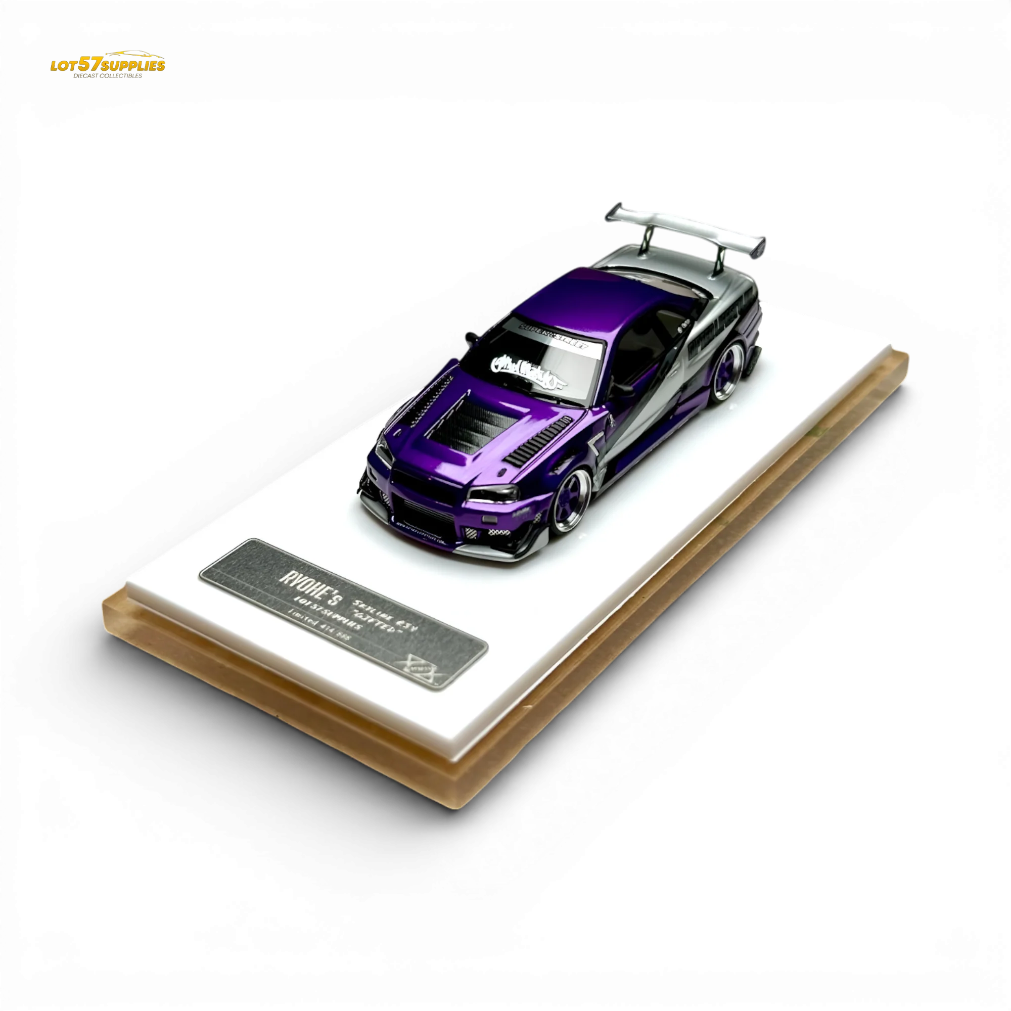 404ERROR x LOT 57 RYOHE's Skyline R34 "GIFTED" Resin 1:64 - Image 9