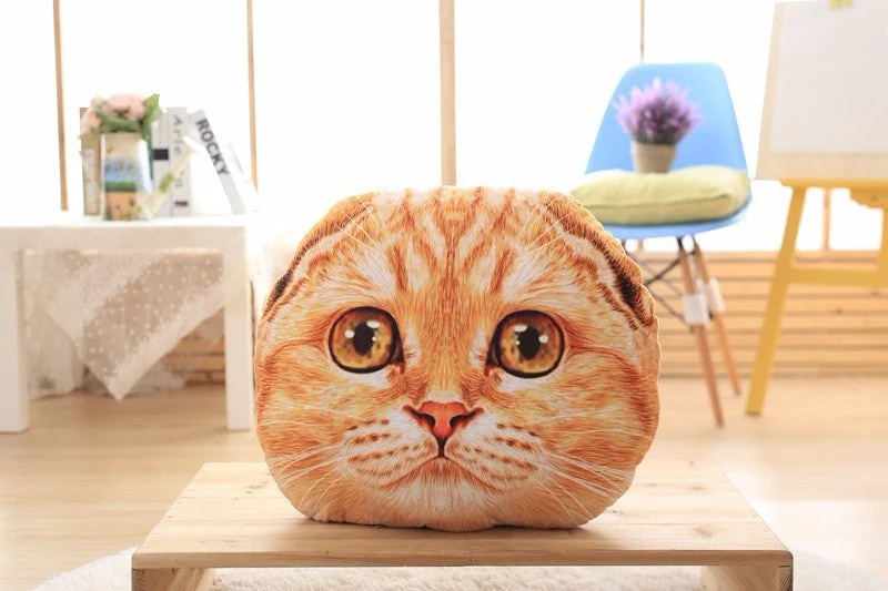 40cm&50cm Cat Pillow Car Cushion Creative Stuffed Cute Cat shape Nap pillow Cute seat cushion Plush Toys Animal Pillow - Image 4