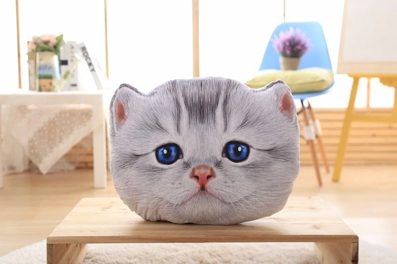 40cm&50cm Cat Pillow Car Cushion Creative Stuffed Cute Cat shape Nap pillow Cute seat cushion Plush Toys Animal Pillow - Image 5