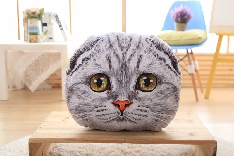 40cm&50cm Cat Pillow Car Cushion Creative Stuffed Cute Cat shape Nap pillow Cute seat cushion Plush Toys Animal Pillow - Image 6