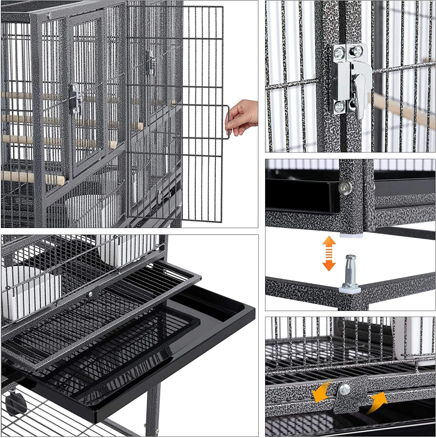 41.5" Stackable Divided Breeder for Bird - Image 6