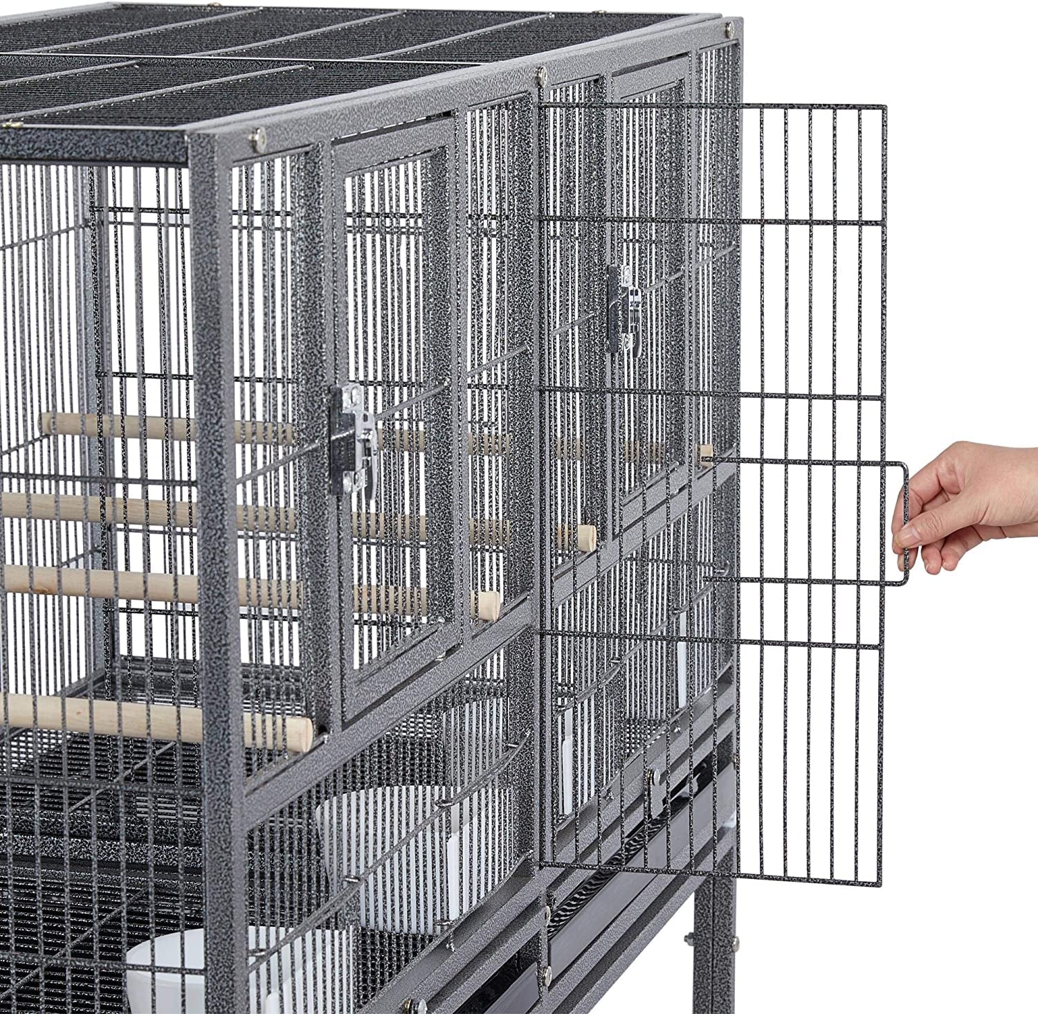 41.5" Stackable Divided Breeder for Bird - Image 7