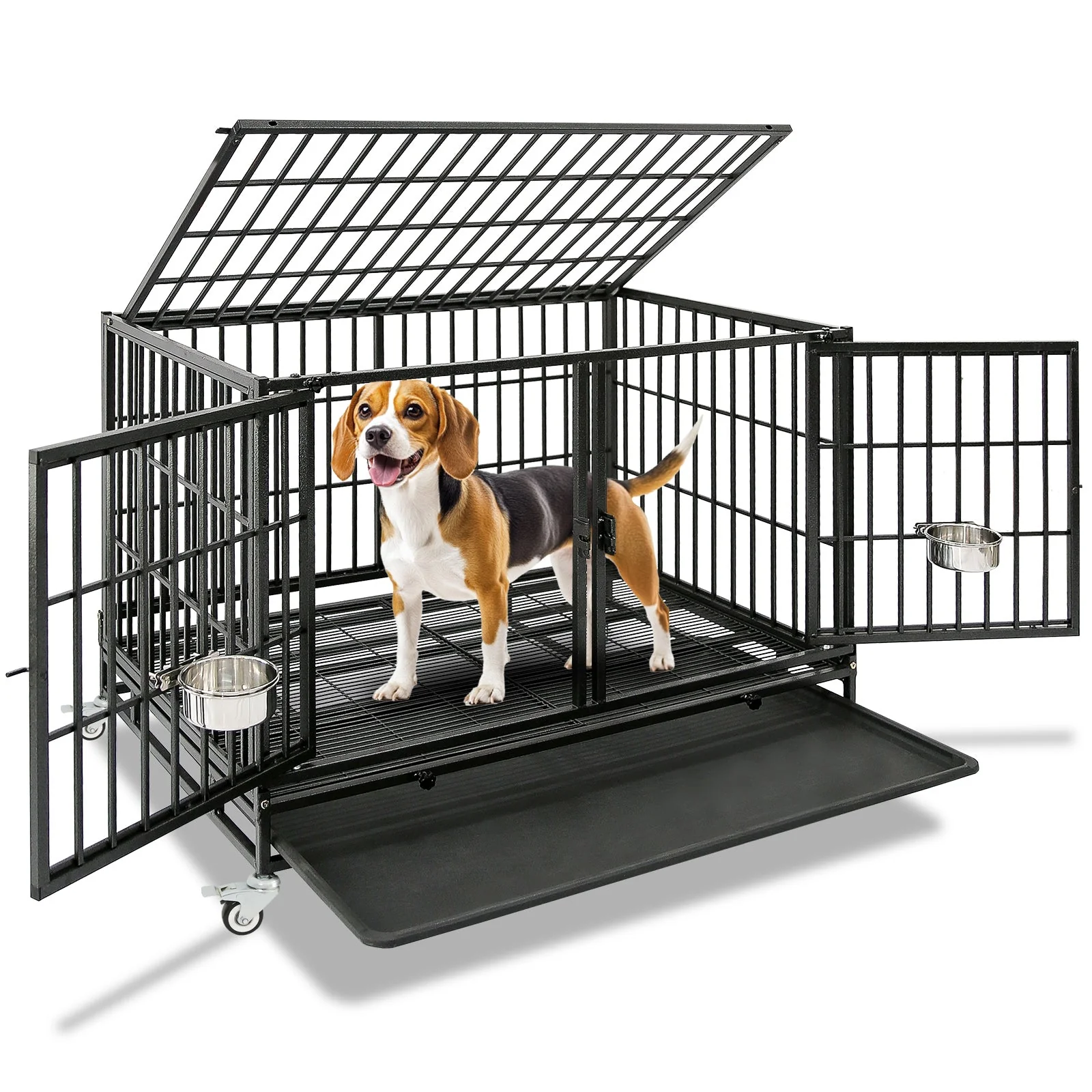 42" Collapsible Dog Crate 43ST - Image 3