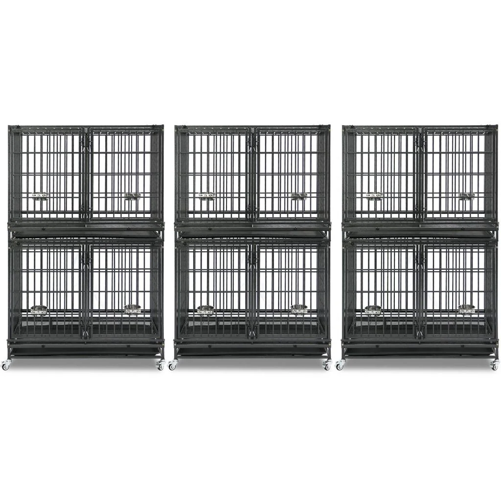 42" Stackable Dog Crate with Divider 43S (Extra Height) - Image 10