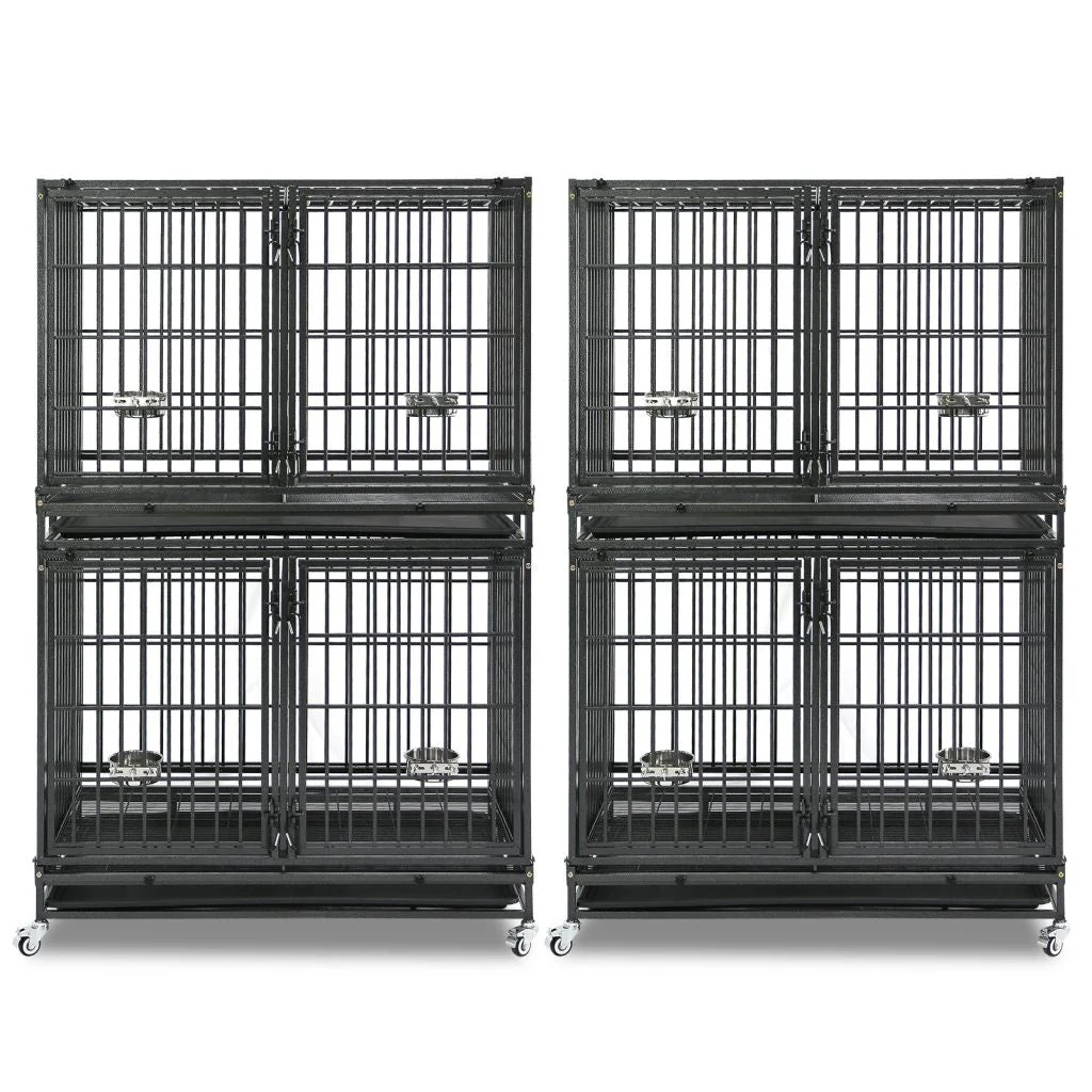 42" Stackable Dog Crate with Divider 43S (Extra Height) - Image 9