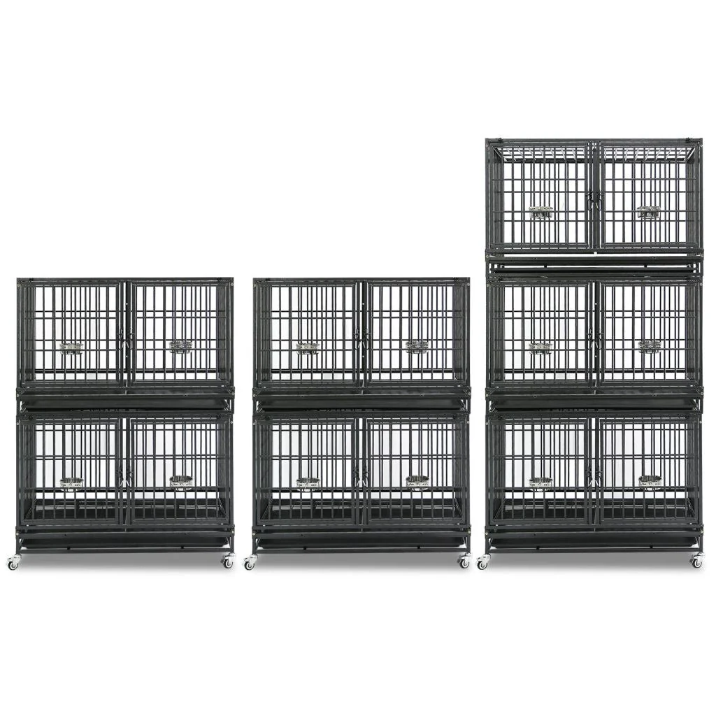 42" Stackable Dog Crate with Divider 43T (Standard Height) - Image 14