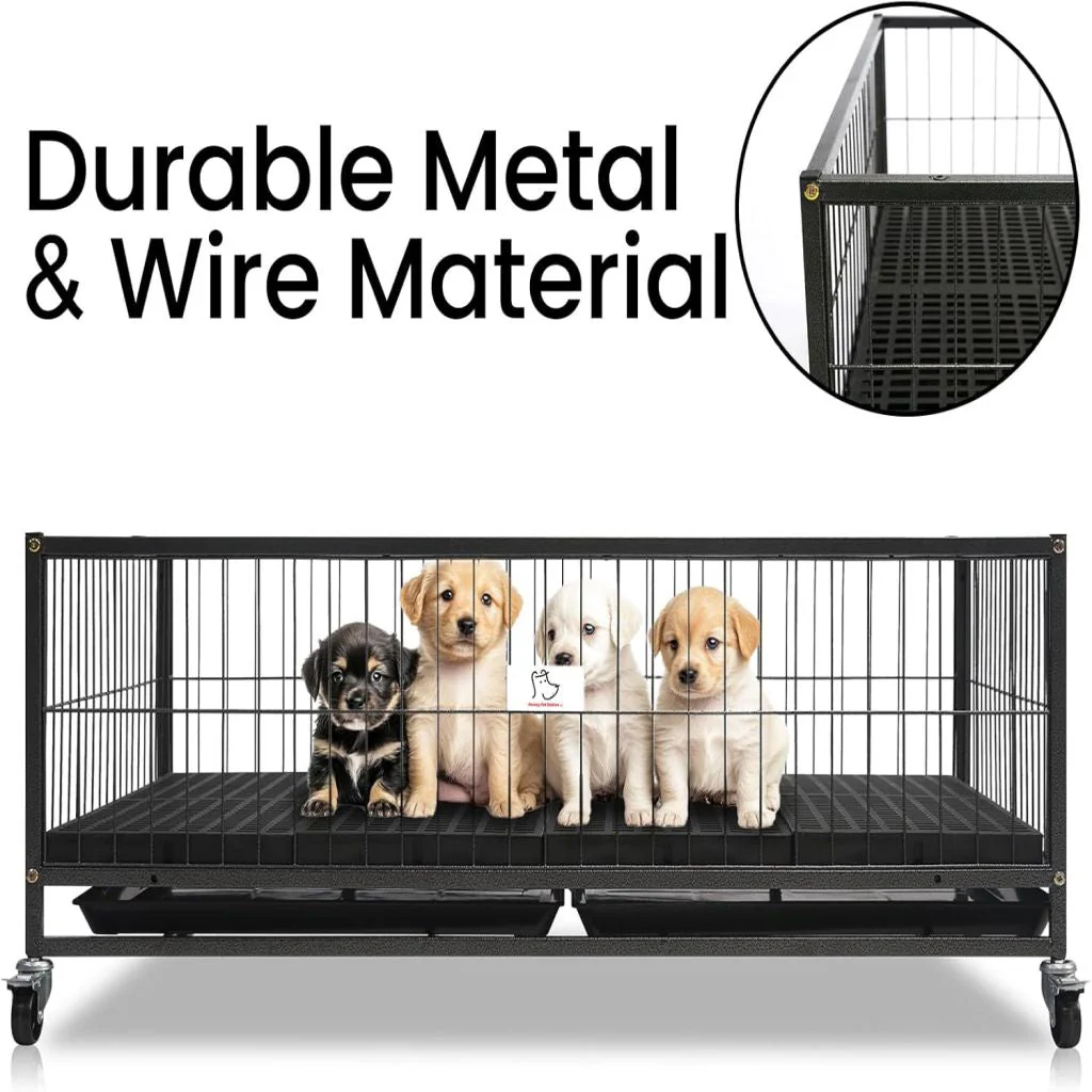 43" Metal Dog Whelping Box WHLP01 - Image 4
