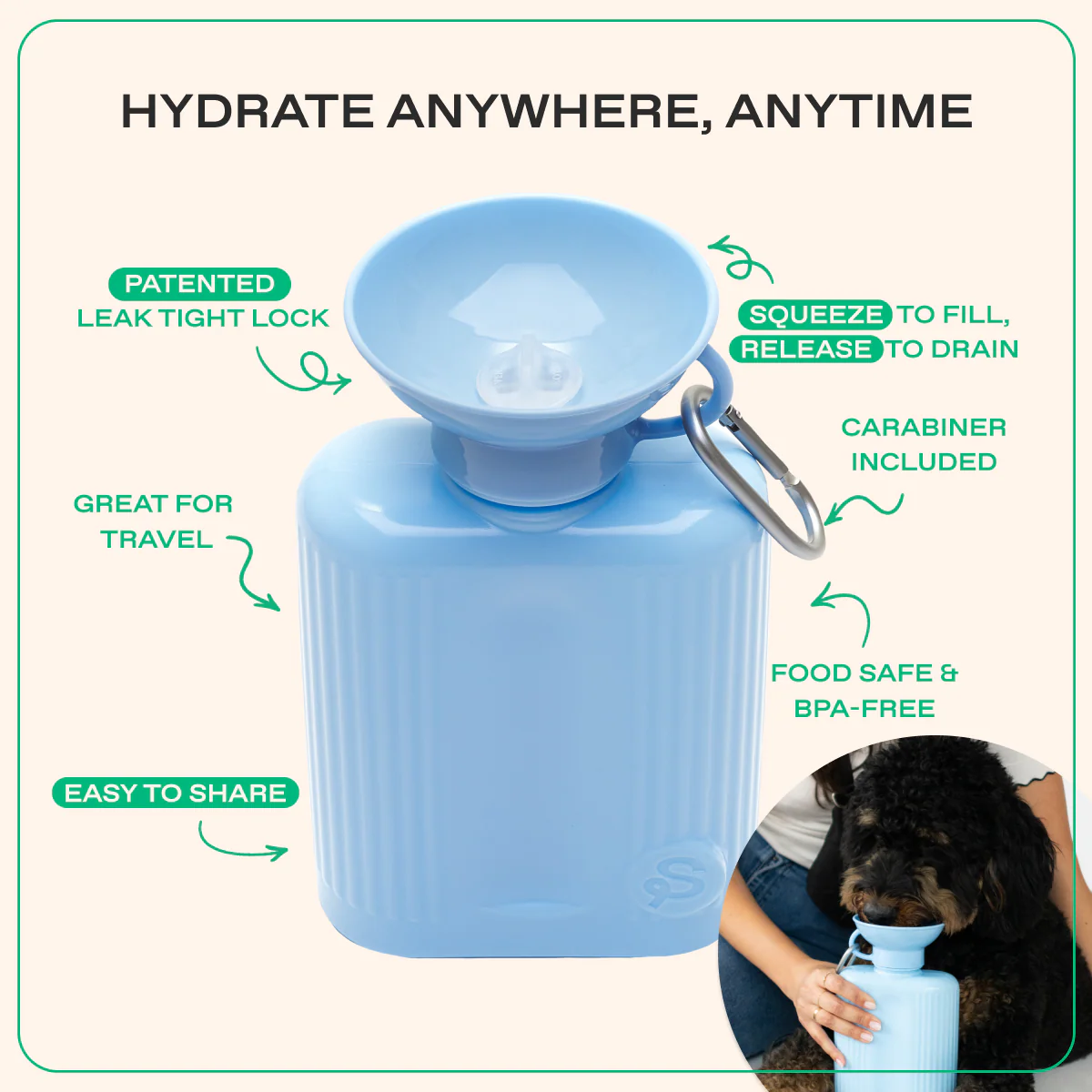 44oz Original Dog Travel Water Bottle - Image 7