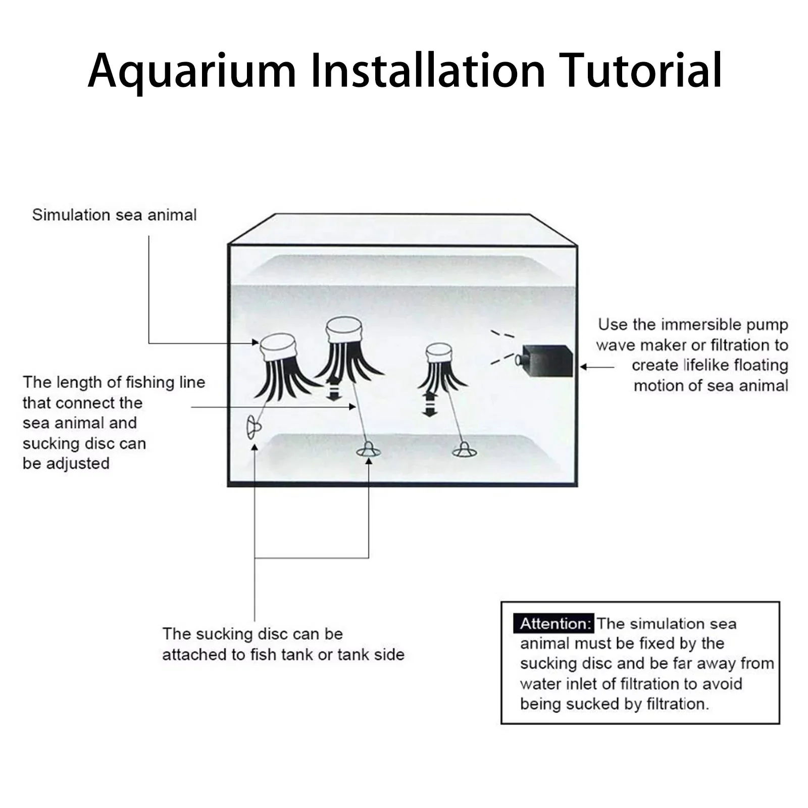 4Pcs Jellyfish Aquarium Decorations, Glowing Effect Fish Tank Ornament - Image 7