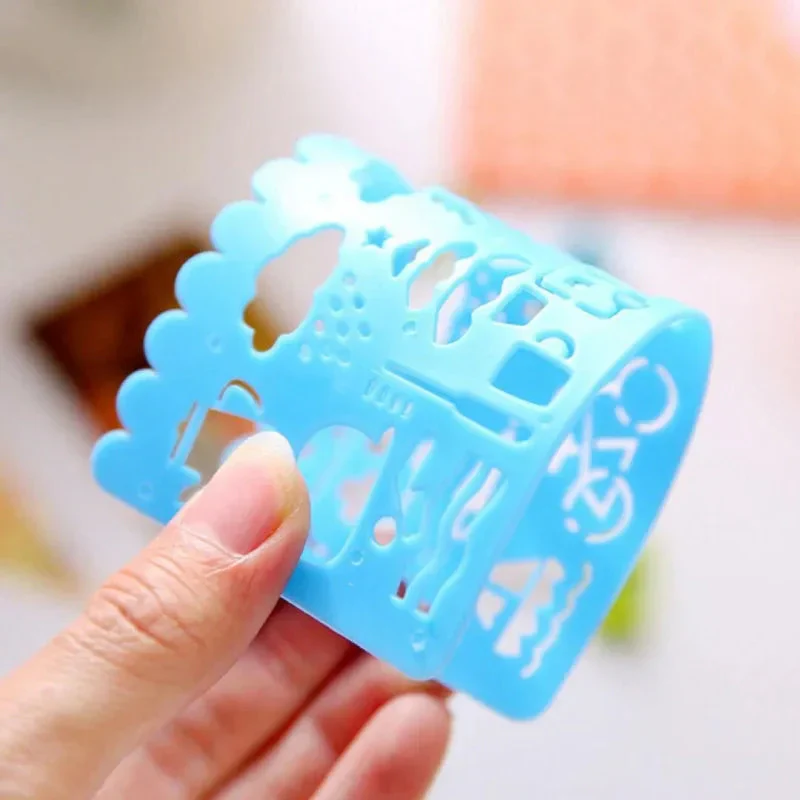 4PCS Kids Drawing Toys Painting Template Board Plastic Ruler Art Craft Juguetes Learning Draw Educational Toys For Children Gift - Image 5