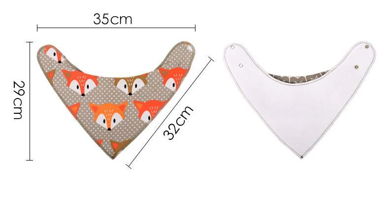 4pcs Lot Bibs Burp Cloth Print Arrow Wave Triangle Baby Bibs Cotton Bandana Accessories - Image 2