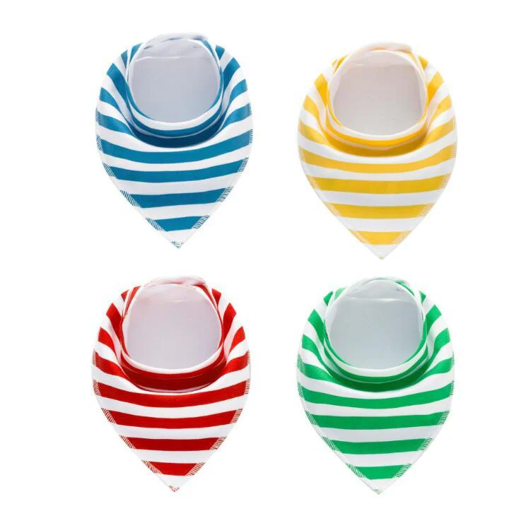 4pcs Lot Bibs Burp Cloth Print Arrow Wave Triangle Baby Bibs Cotton Bandana Accessories - Image 26