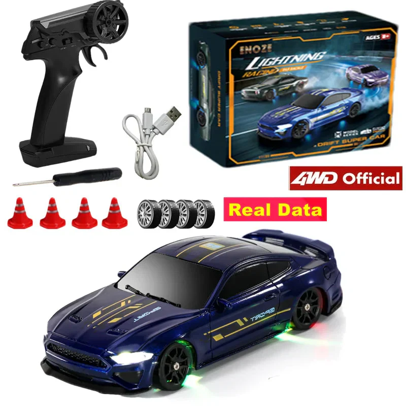 4WD RC Drift Racing Car - 1/43 Mini High-Speed Electric Car with Gyroscope, Realistic Lights, Remote Control Toy for Kids & Adults - Image 11