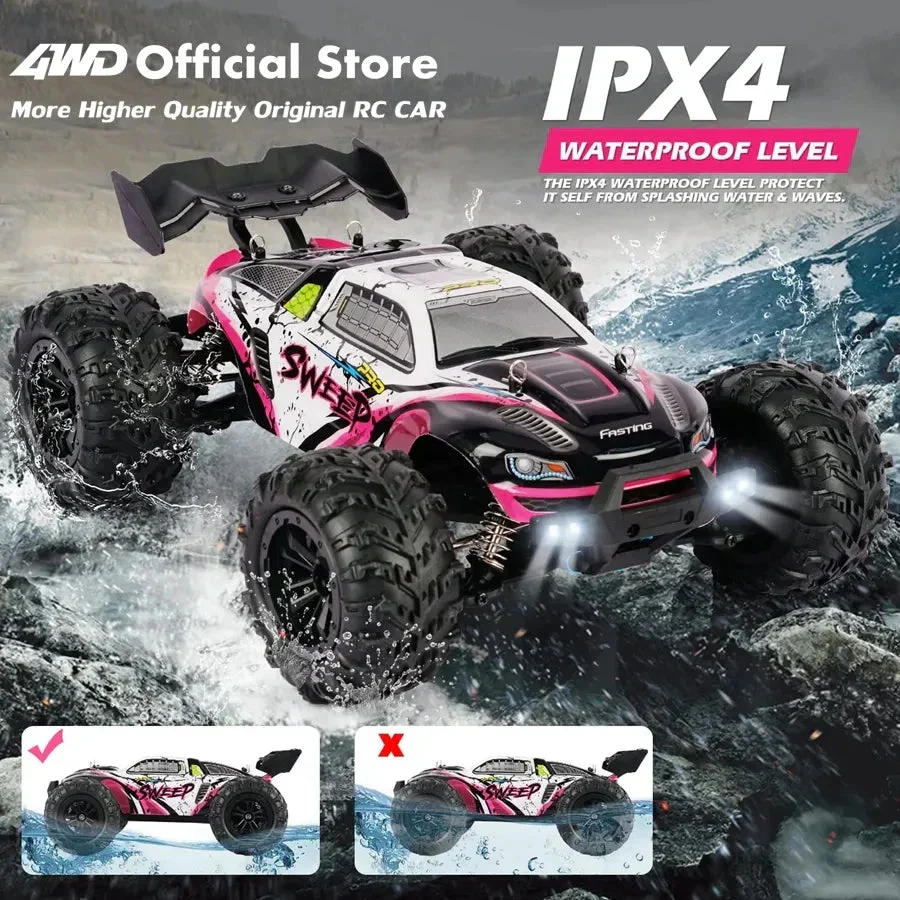 4WD RC Off-Road Car - 1:16 High-Speed Brushless Truck, 50-80KM/H, 4x4 Drift Racing Toy for Kids & Adults - Image 2