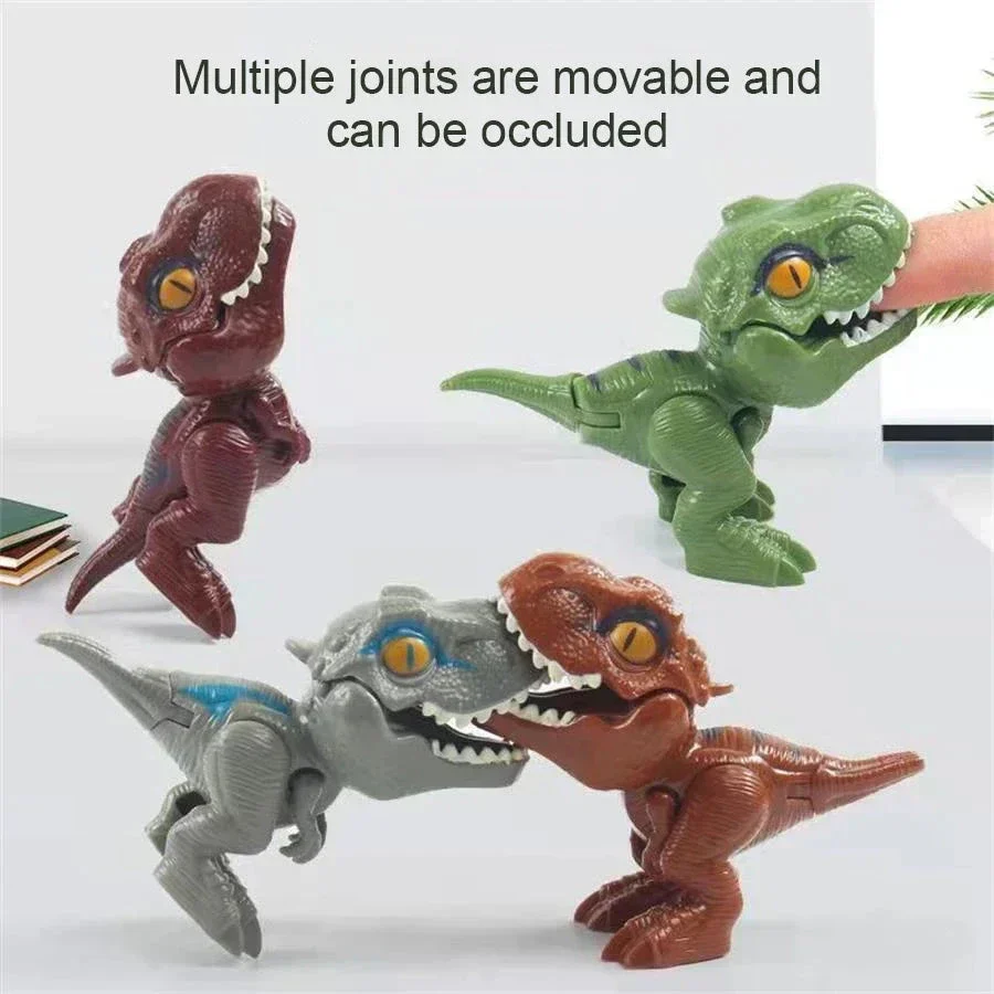 5/10PCS Finger-biting Dinosaurs Movable Joints Size Simulation Dinosaur Model Toys Children Educational Toys Children Christmas - Image 6