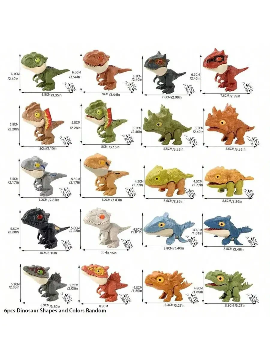 5/10PCS Finger-biting Dinosaurs Movable Joints Size Simulation Dinosaur Model Toys Children Educational Toys Children Christmas - Image 7