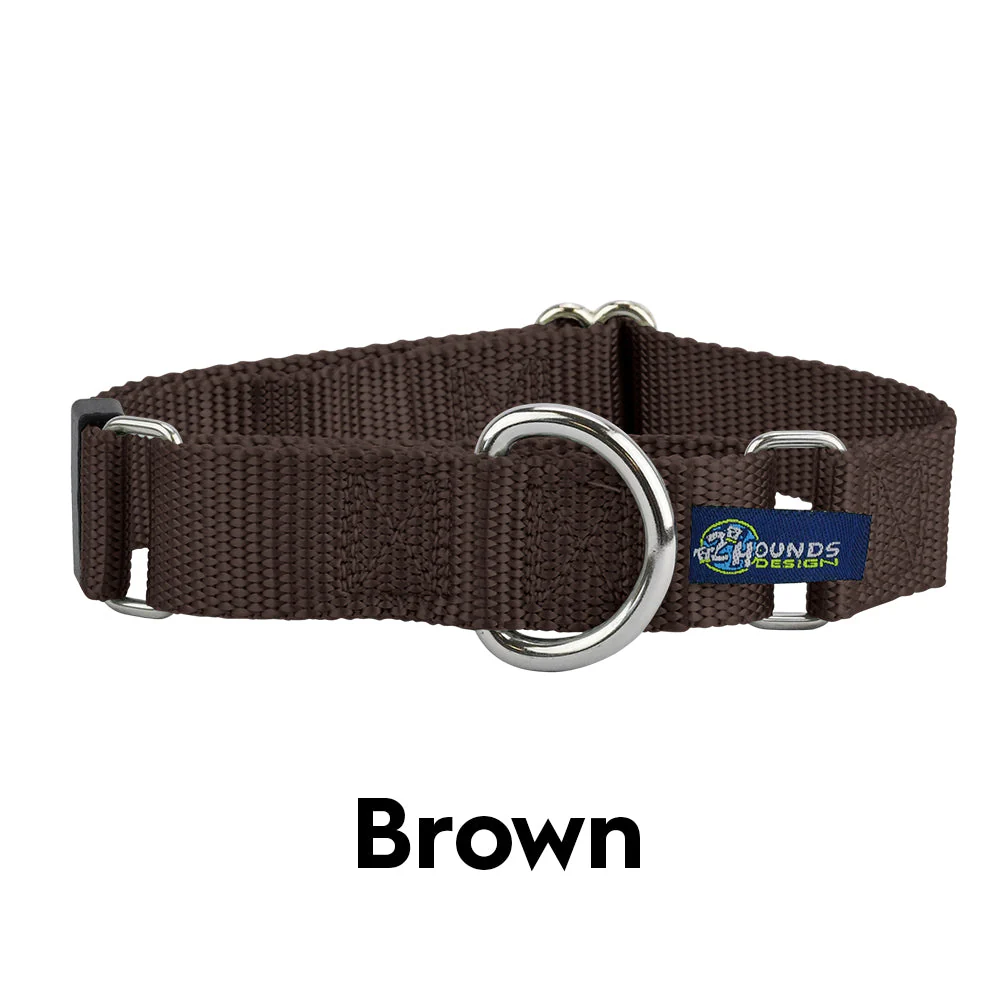 5/8″ and 1″ Brown Nylon Dog Collar - Image 2