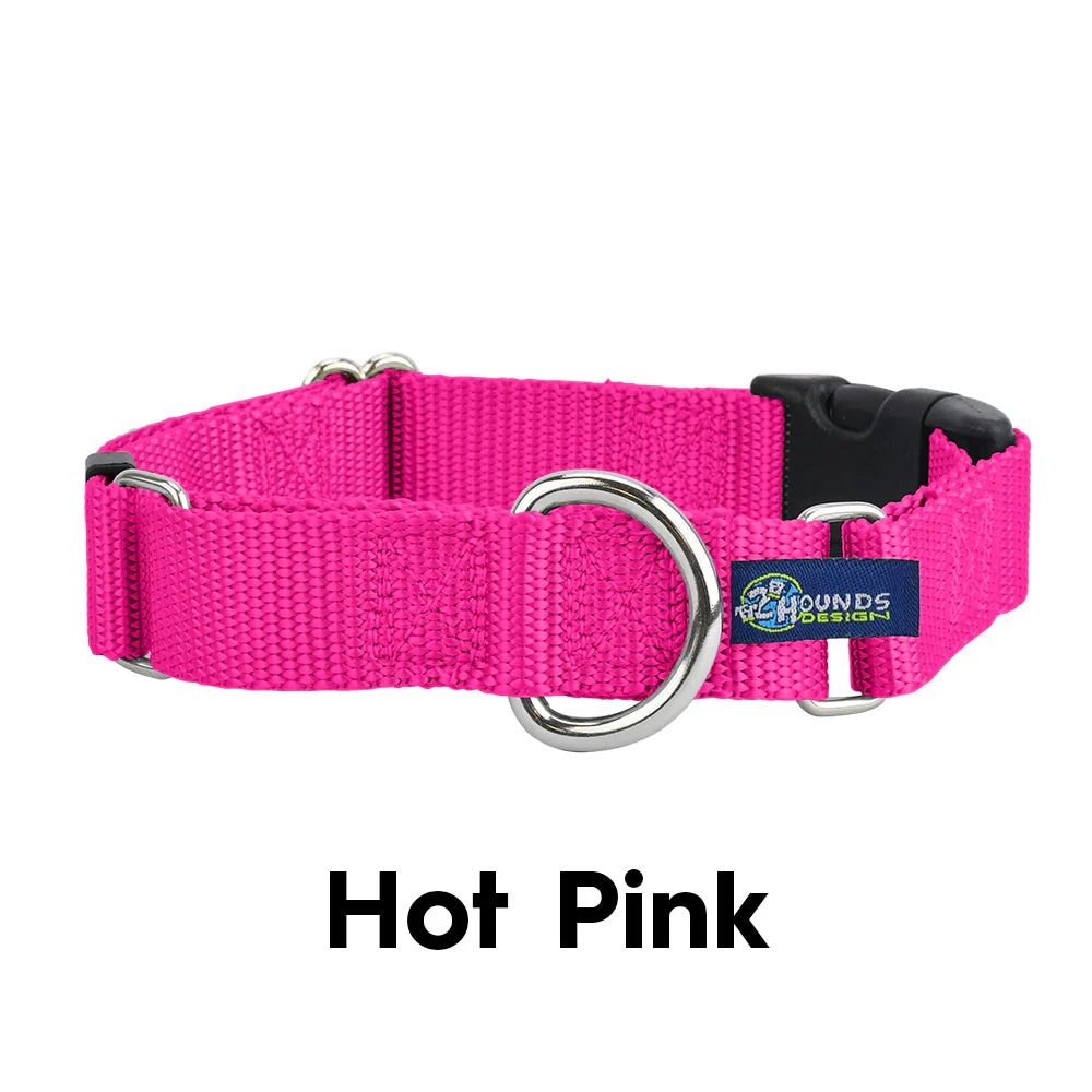 5/8″ and 1″ Hot Pink Nylon Dog Collar - Image 3