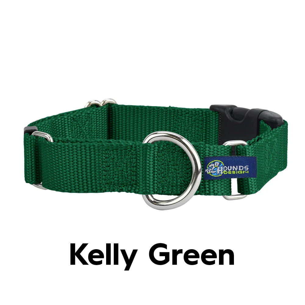5/8″ and 1″ Kelly Green Nylon Dog Collar - Image 3