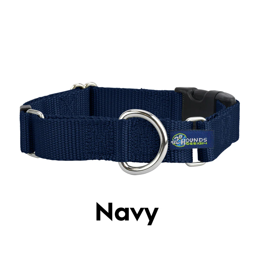 5/8″ and 1″ Navy Blue Nylon Dog Collar - Image 3