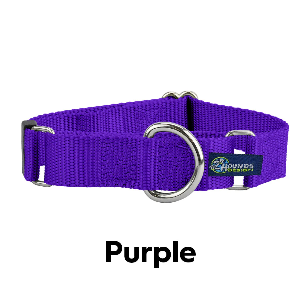 5/8″ and 1″ Purple Nylon Dog Collar - Image 2