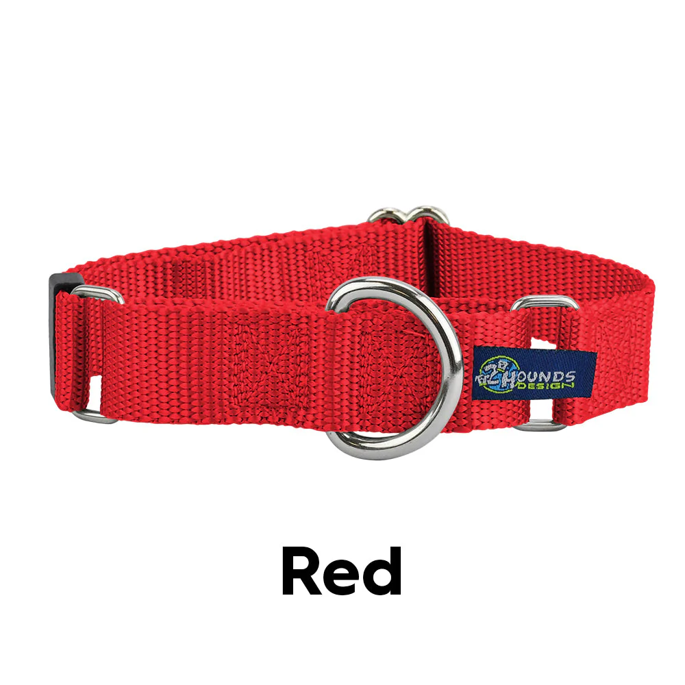 5/8″ and 1″ Red Nylon Dog Collar - Image 2