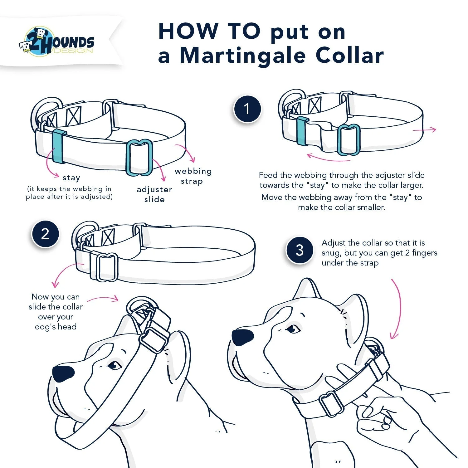 5/8″ and 1″ Red Nylon Dog Collar - Image 5
