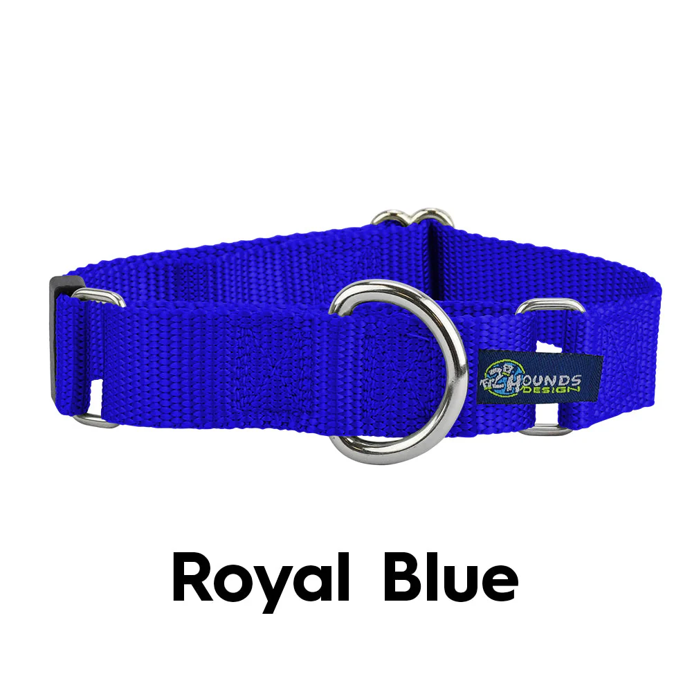 5/8″ and 1″ Royal Blue Nylon Dog Collar - Image 2