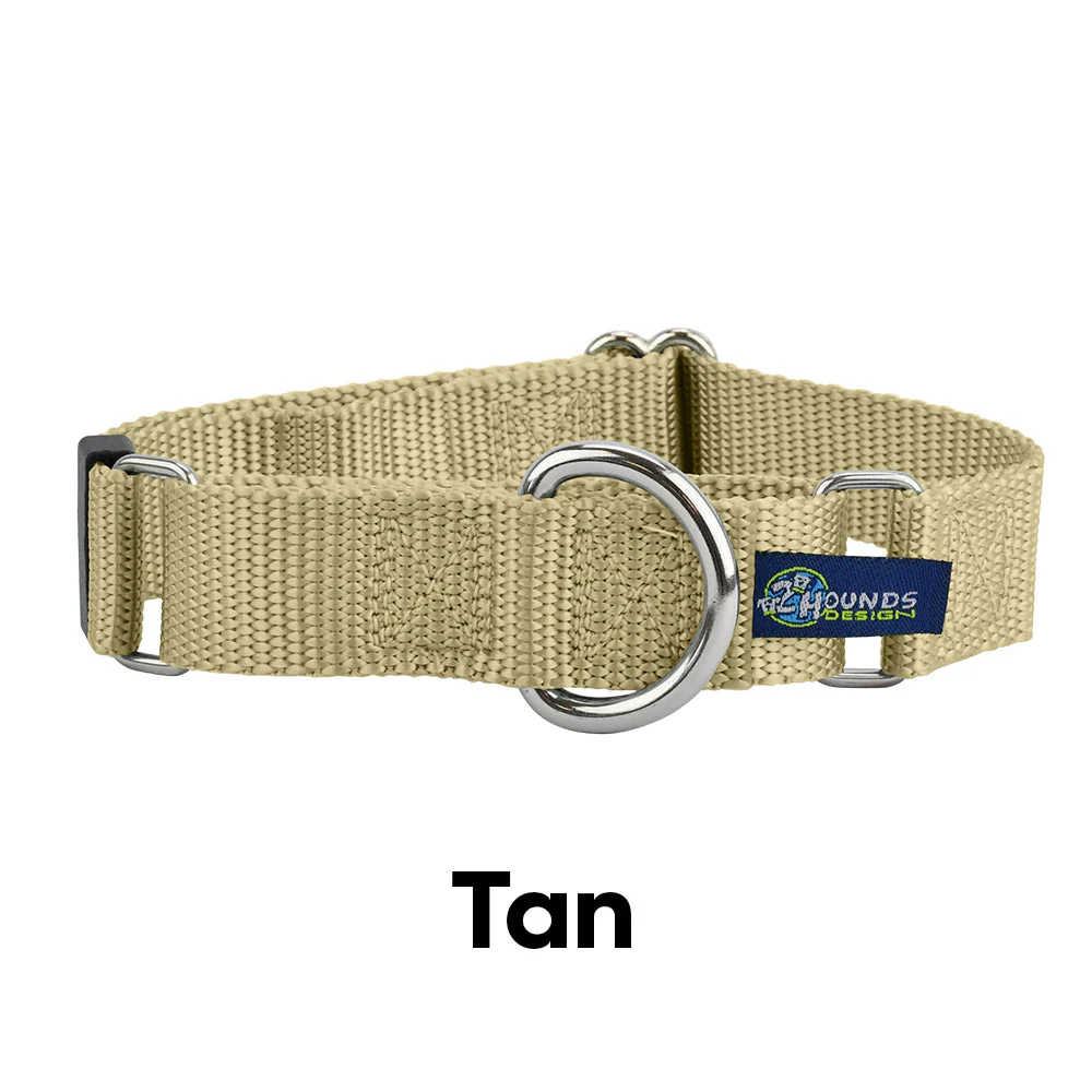5/8″ and 1″ Tan Nylon Dog Collar - Image 2
